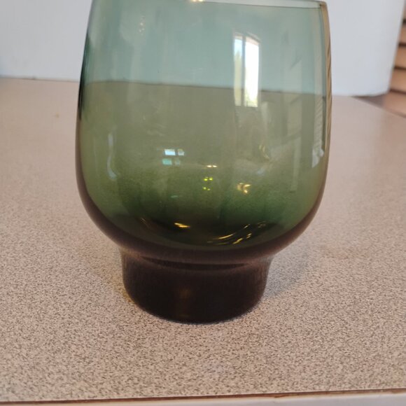 Libbey MCM Tempo Pattern Lage Juice Glasses, Teal, set of 4 - Picture 5 of 6